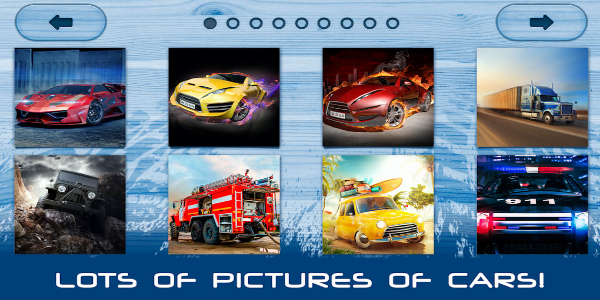 Cars Puzzles Game for boys