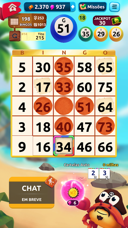 Schermata Bingo Bloon - Free Game - 75 Ball Bingo 1