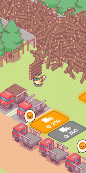 Lumbercat: Adorable Idle Tycoon Screenshot 0