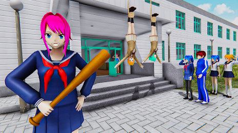 Anime Girl High School Life 3D Screenshot 3