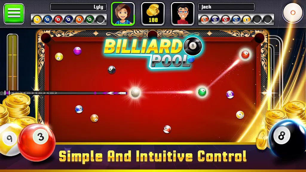 Billiards 8 ball स्क्रीनशॉट 0