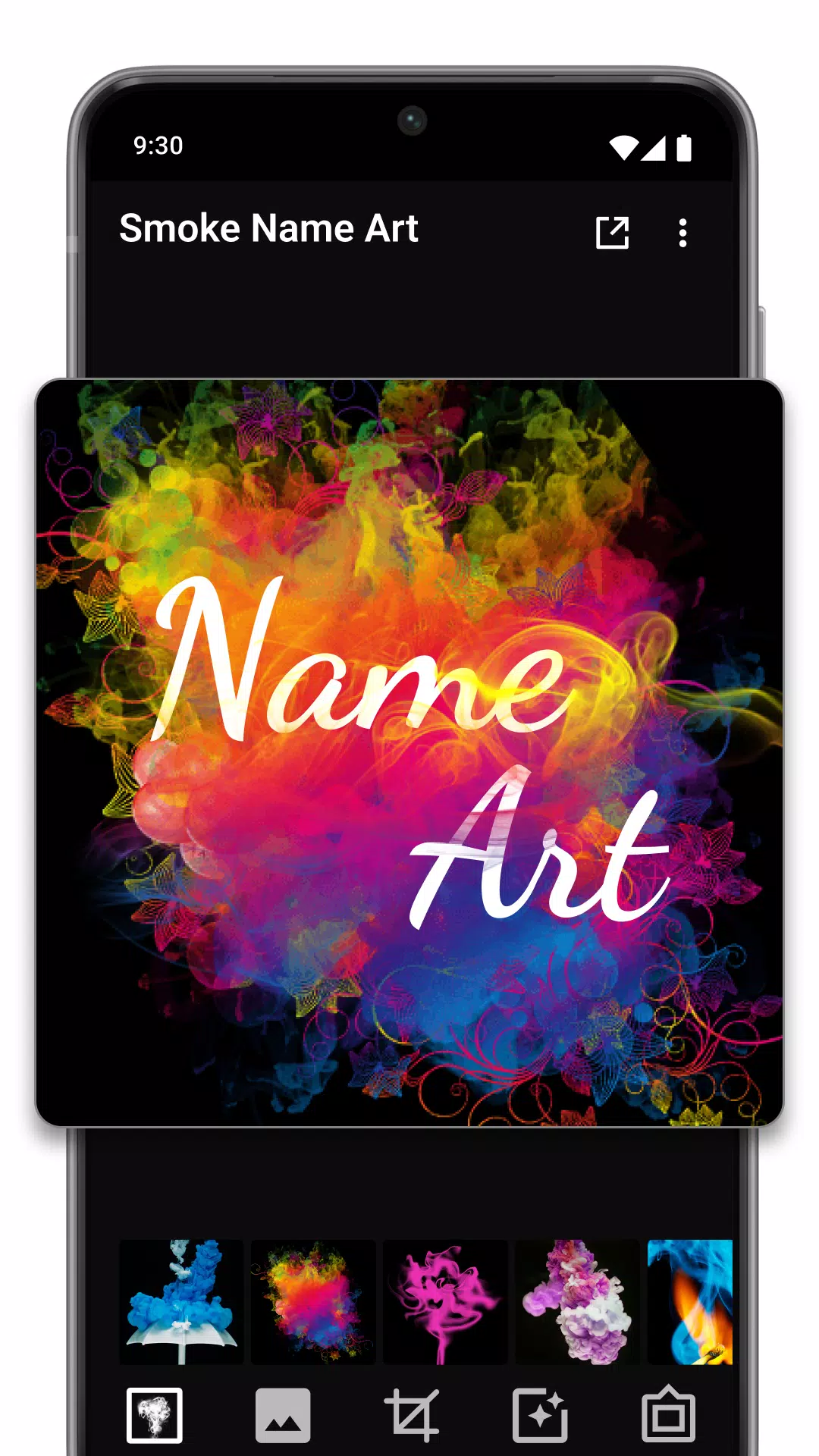 Smoke Name Art Maker 螢幕截圖 3