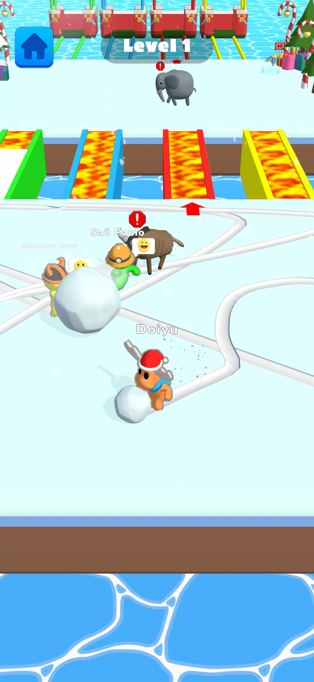 Ice Runner Battle: Snow Race 스크린샷 3