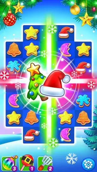 Christmas Cookie: Match 3 Game Zrzut ekranu 0