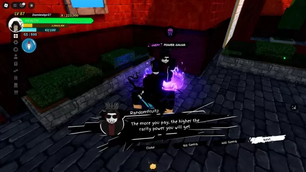 Fruit Power Gacha NPC-Standort