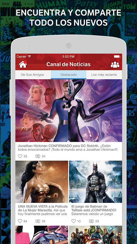 Comics Amino en Español スクリーンショット 2