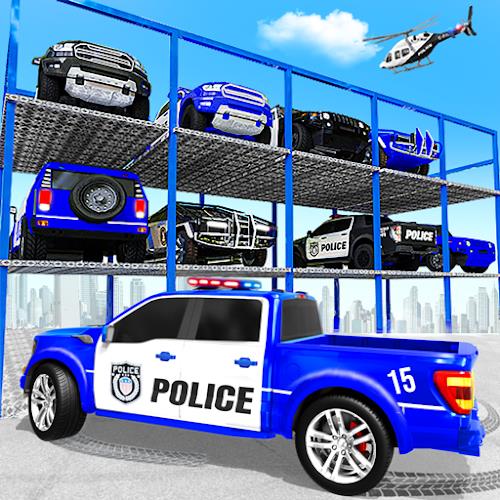 Multi Level Police Car Parking 螢幕截圖 0