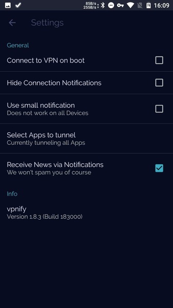 vpnify의 무제한 보안 VPN 스크린샷 0