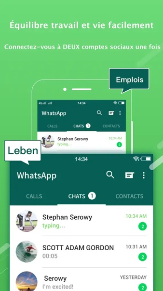 Whatsapp Messenger Tips bleu Screenshot 2