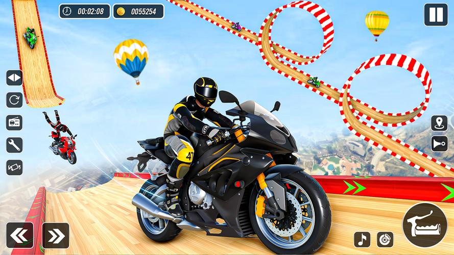 Mega Ramp Stunts Bike Games 3d Zrzut ekranu 0