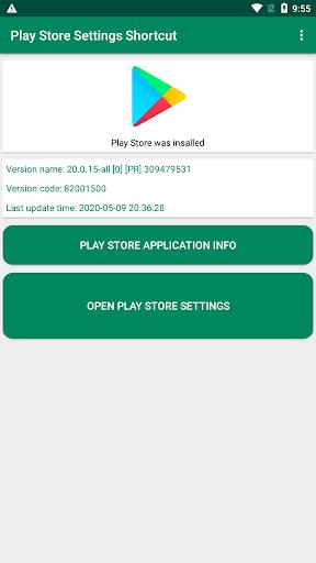 Play Store Settings Shortcut Screenshot 0