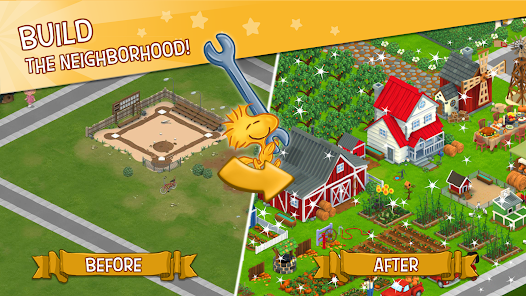 Snoopy&Town Tale CityBuilder 스크린샷 1