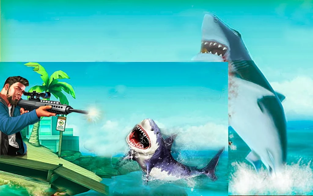 Real Whale Shark Hunting Games Screenshot 1