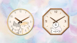 Analog clock widget ANIMALLIFE Скриншот 0