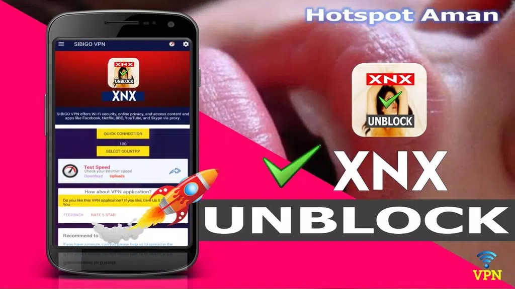 VPN Unblock XnX - Buka Situs X-Video & Sites 스크린샷 1