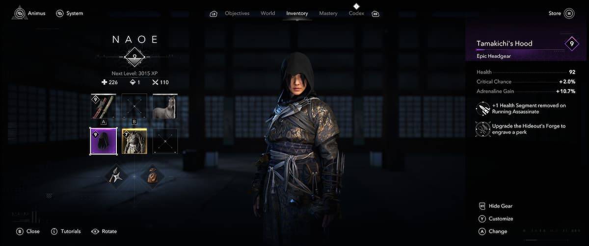 วิธีเปลี่ยนเสื้อผ้าและรูปลักษณ์ในเงาของ Assassin's Creed