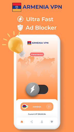 Armenia VPN - Private Proxy ဖန်သားပြင်ဓာတ်ပုံ 1