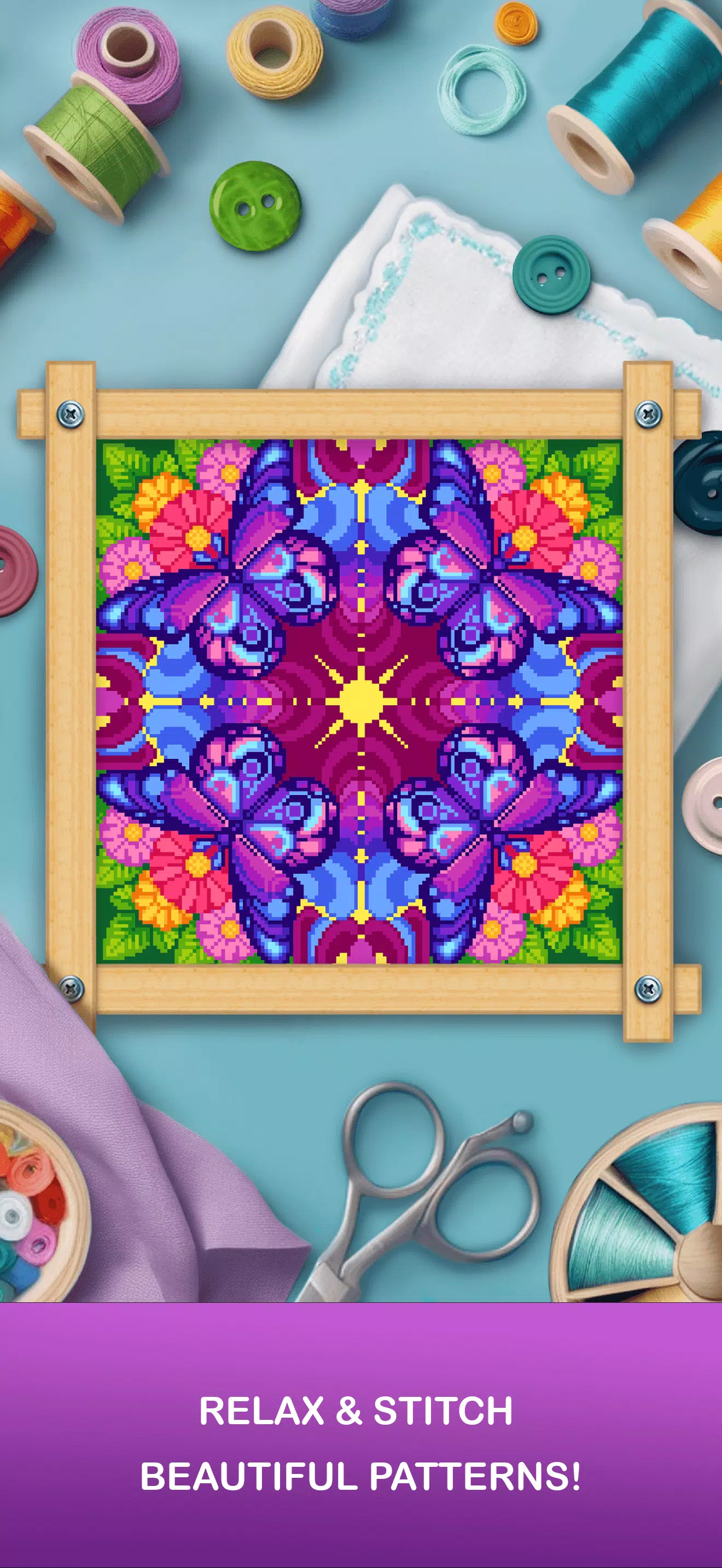 Cross Stitch: Relax & Color स्क्रीनशॉट 3