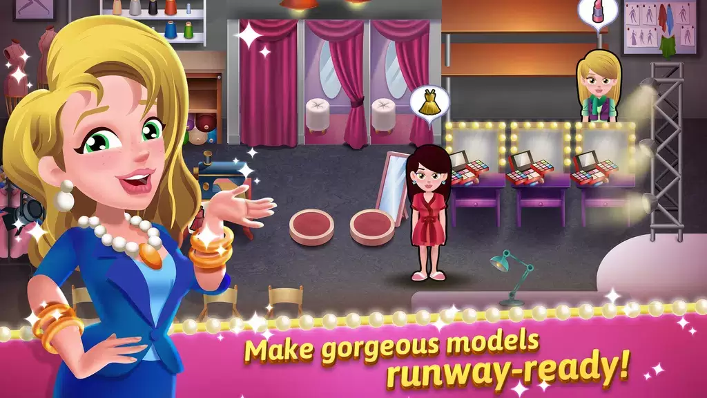 Model Salon Dash: Fashion Game スクリーンショット 0