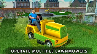 Mowing Simulator Grass Cutting स्क्रीनशॉट 1