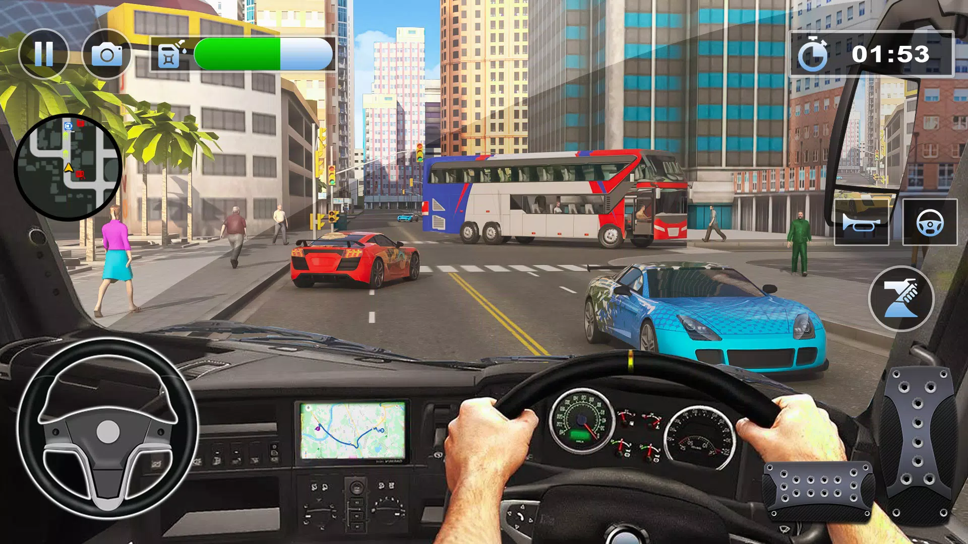 Bus Simulator : 3D Bus Games 螢幕截圖 0