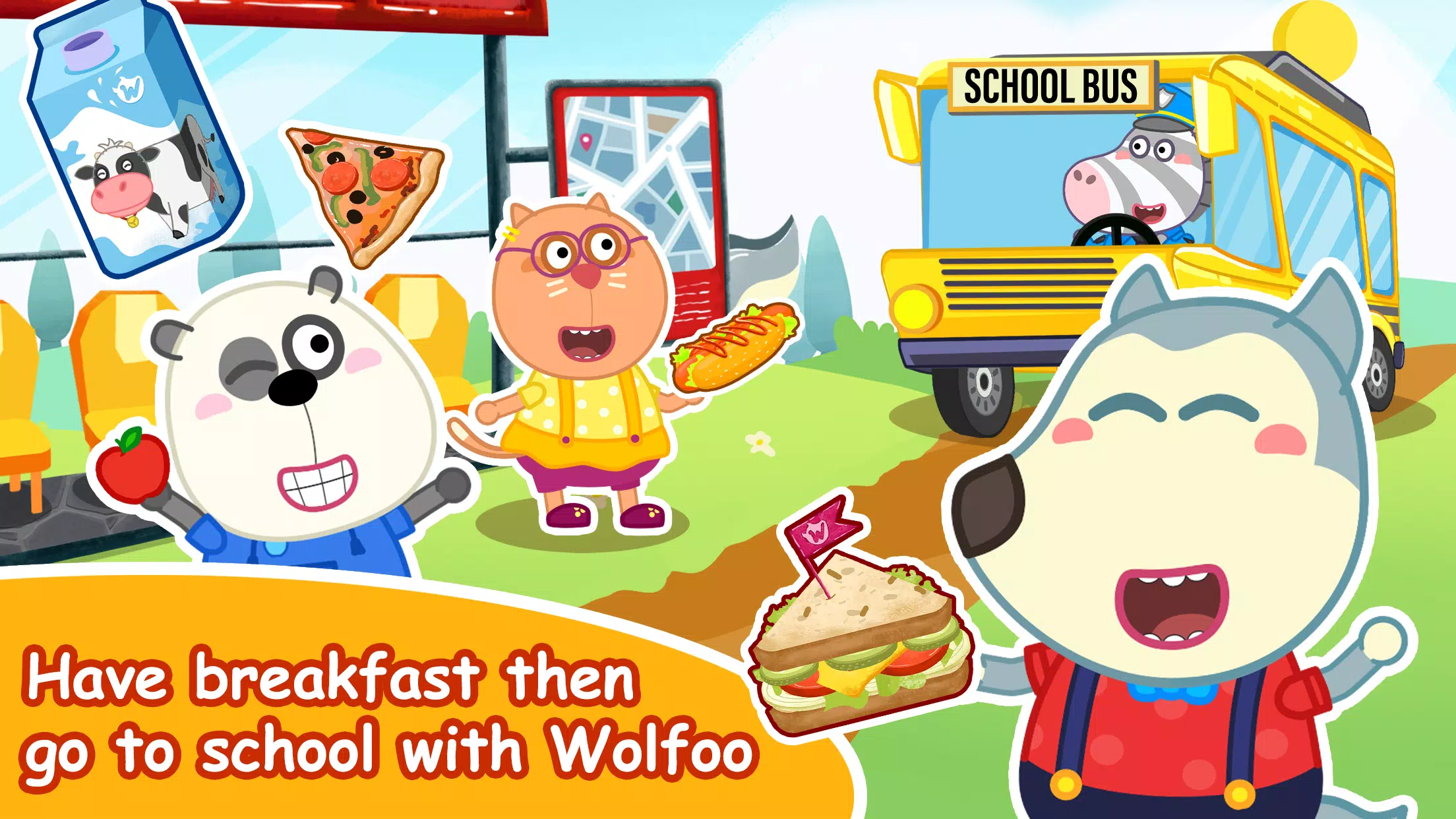 Wolfoo A Day At School Скриншот 0