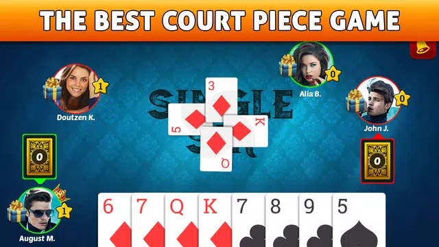 Court Piece - Rang Card Games Ekran Görüntüsü 0