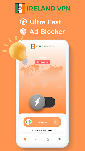 Ireland VPN - Private Proxy स्क्रीनशॉट 1