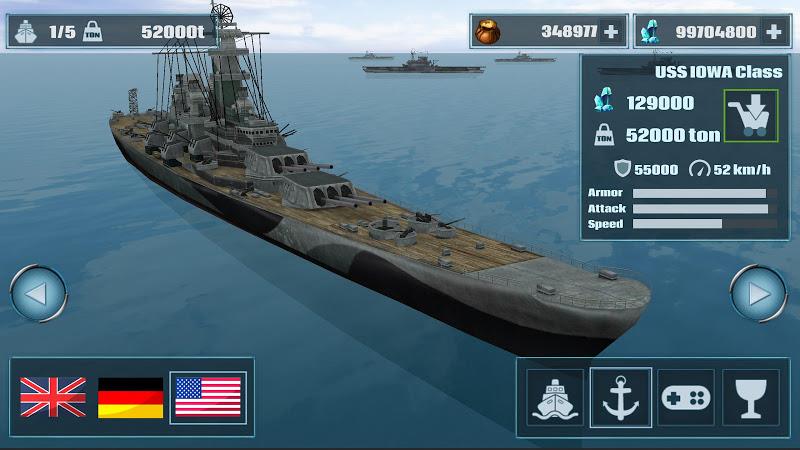 Warship War :Navy Fleet Combat Screenshot 0