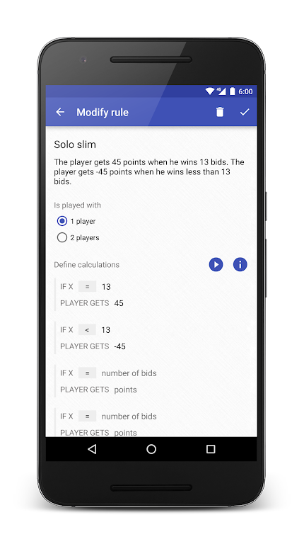 Whist calculation Screenshot 2