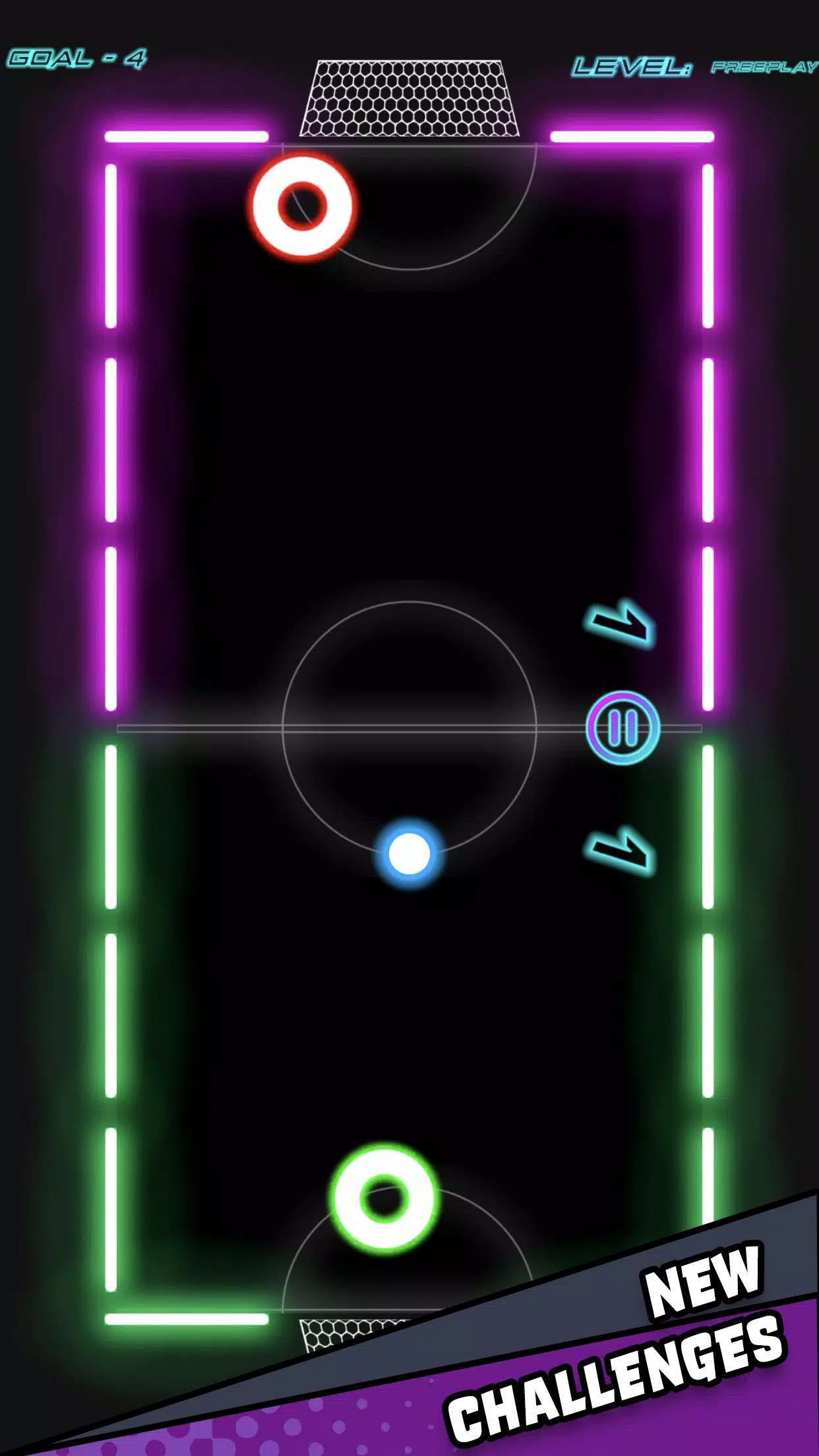 Air Hockey Glow HD Ultimate 2D ภาพหน้าจอ 0