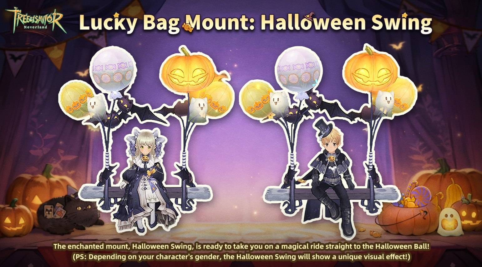 Tree of Savior: Neverland Lucky Bag Event comprend des tenues et accessoires d'Halloween à durée limitée