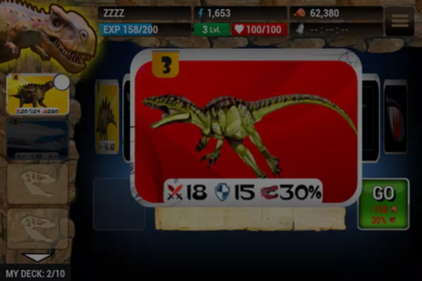 Dinosaur Online Card Wars 螢幕截圖 2