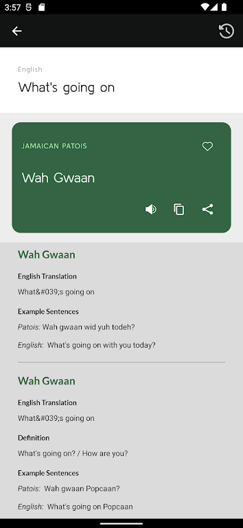 Jamaican Patwah Translator Screenshot 2