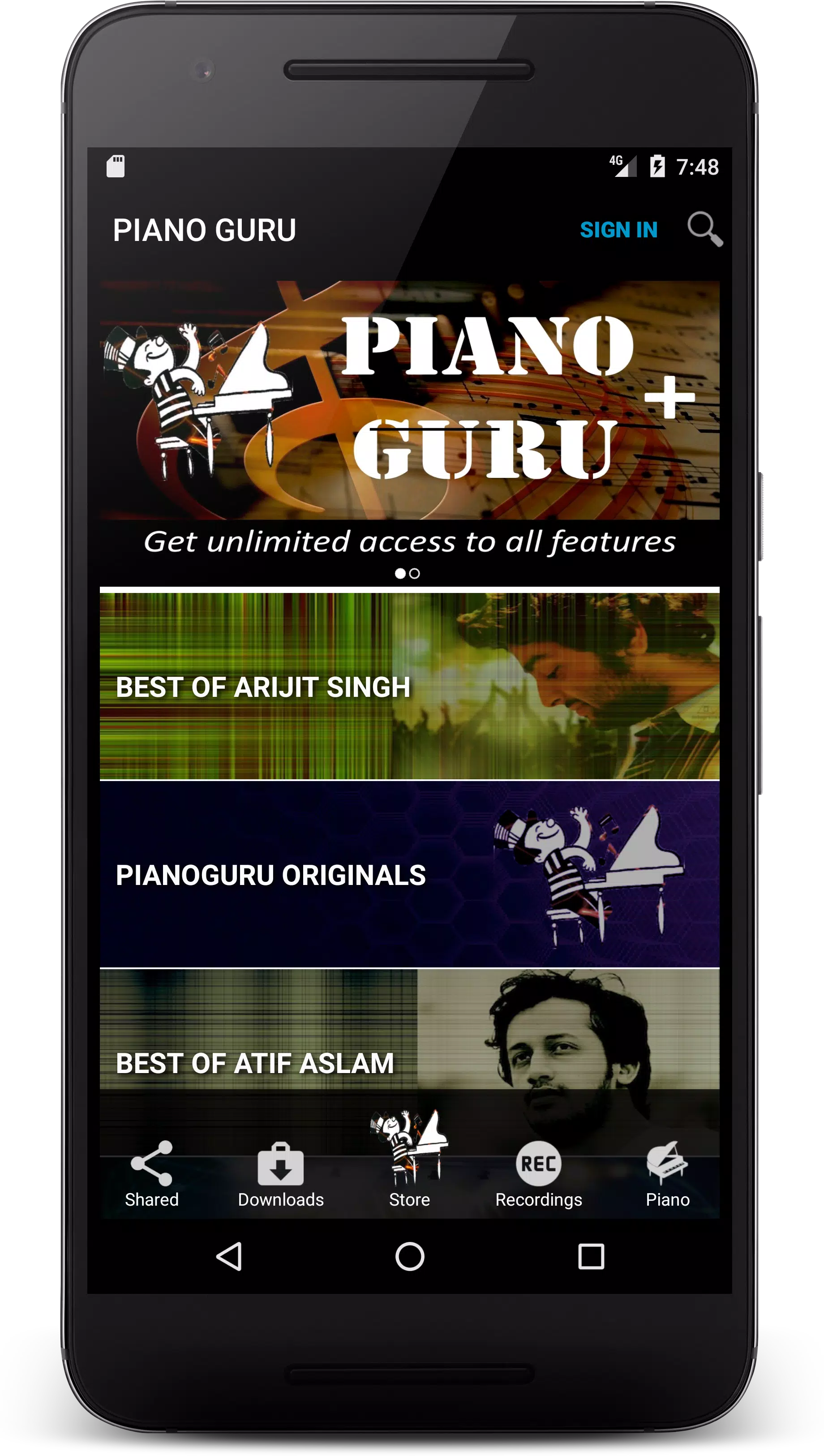 PianoGuru : Learn Indian Songs Скриншот 1