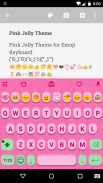 Pink Jelly Emoji Keyboard Skin Ảnh chụp màn hình 1