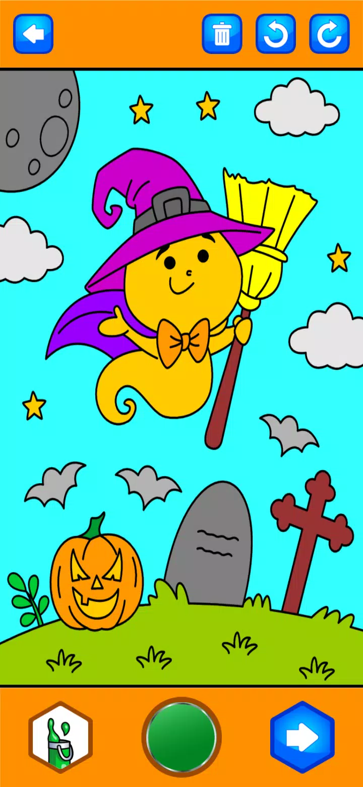 Halloween Coloring Game 螢幕截圖 2