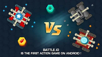 Battle.io Tank Battle Game Tangkapan skrin 0