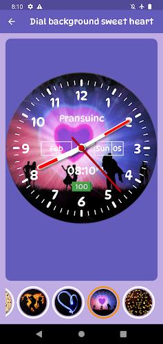 Heart Clock Live Wallpaper 螢幕截圖 2