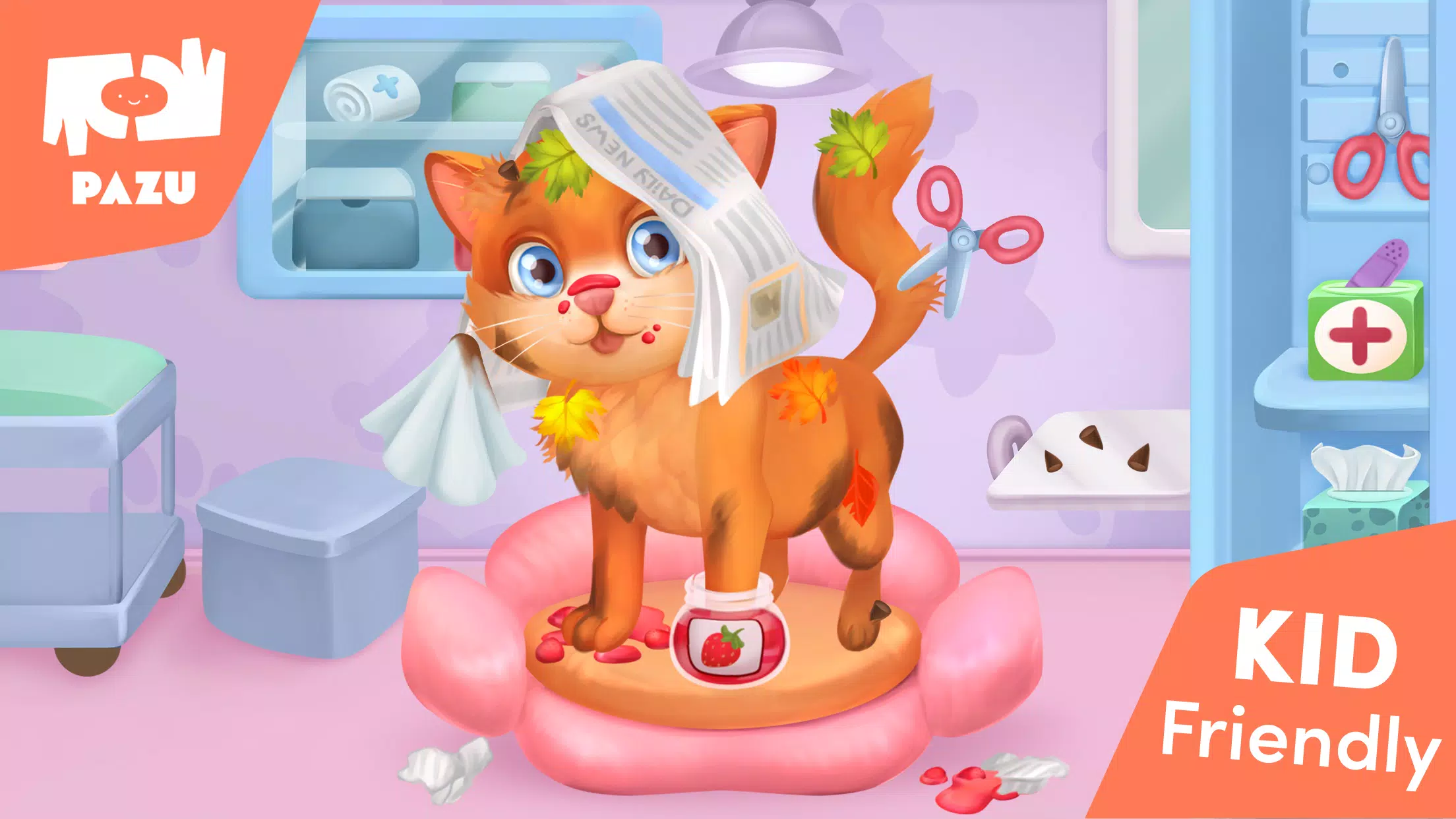 Cat game - Pet Care & Dress up 스크린샷 1