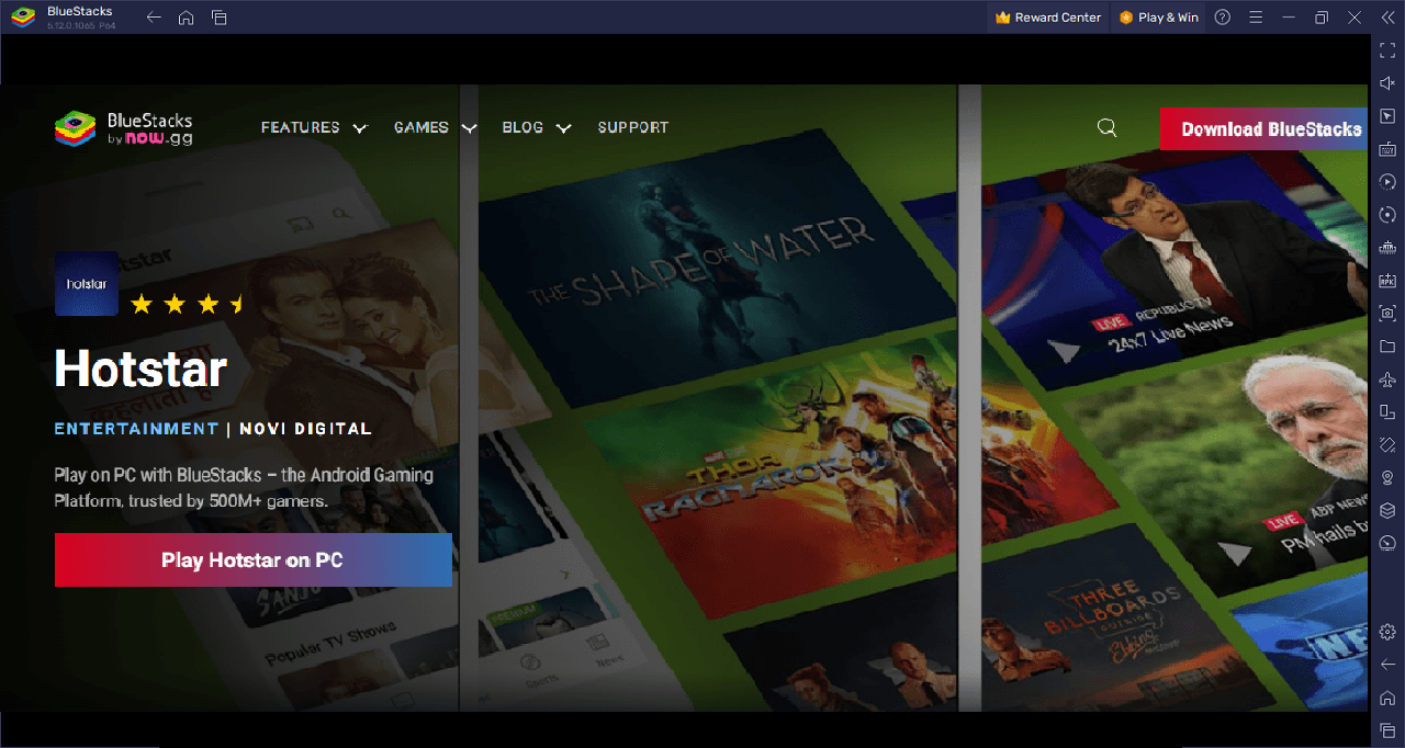 ब्लूस्टैक्स का उपयोग करके पीसी पर Jiohotstar चलाएं