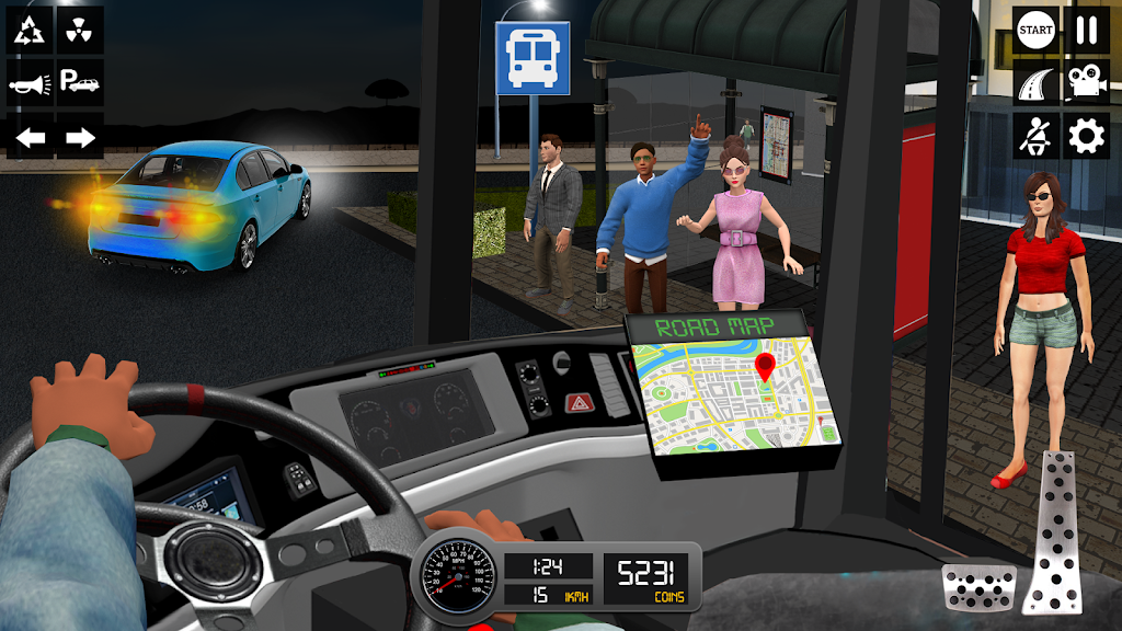 Driving Simulator 3d Bus Games 螢幕截圖 1