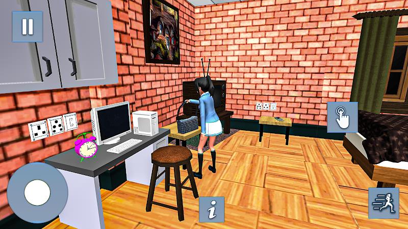 Anime Games: Office Girl Sim 스크린샷 1