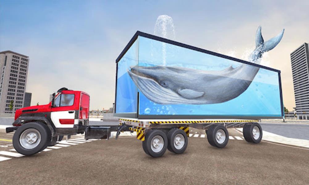 Schermata Sea Animal Transporter 2018: Truck Simulator Game 1