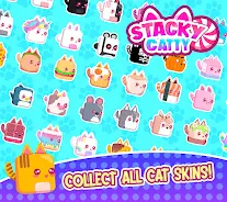 Stacky Cat kawaii runner Game Screenshot 2