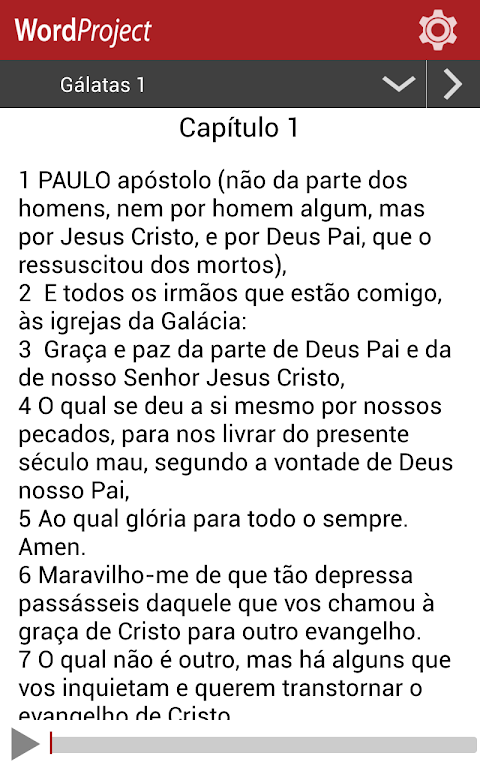 Portuguese Audio Bible Captura de tela 0