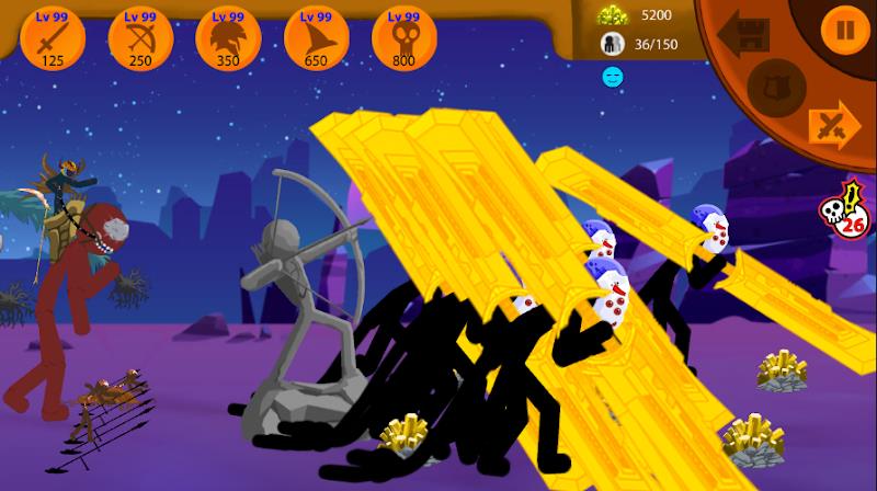 Stickman War : Defense Battle Screenshot 2