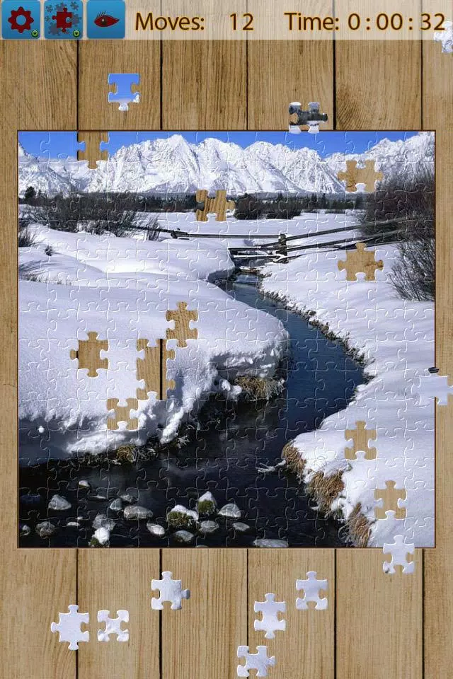 Snow Landscape Jigsaw Puzzles Скриншот 1