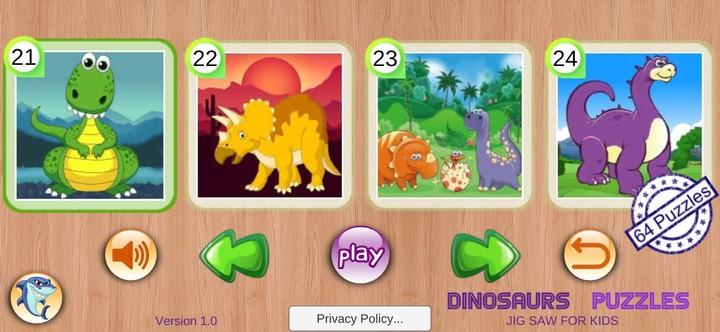 Dinosaur Puzzles & Jurassic Ji Screenshot 1