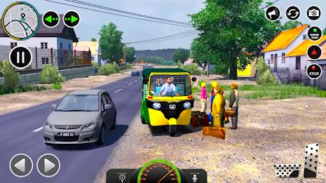 US Tuk Tuk Auto Rickshaw Games Screenshot 1